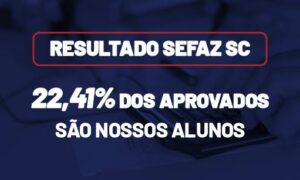 Resultado Sefaz SC: 22,41% dos aprovados são alunos do Gran