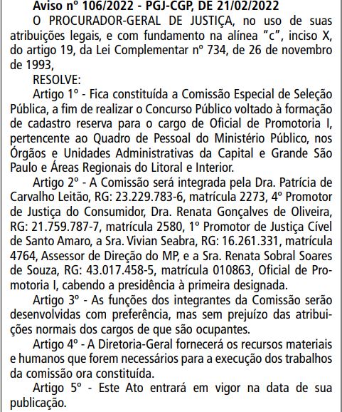 MP/SP – Ministério Público do Estado de São Paulo – Analista de Promotoria  I – Contador – Gran Cursos 2023.2 Gran Cursos 2023