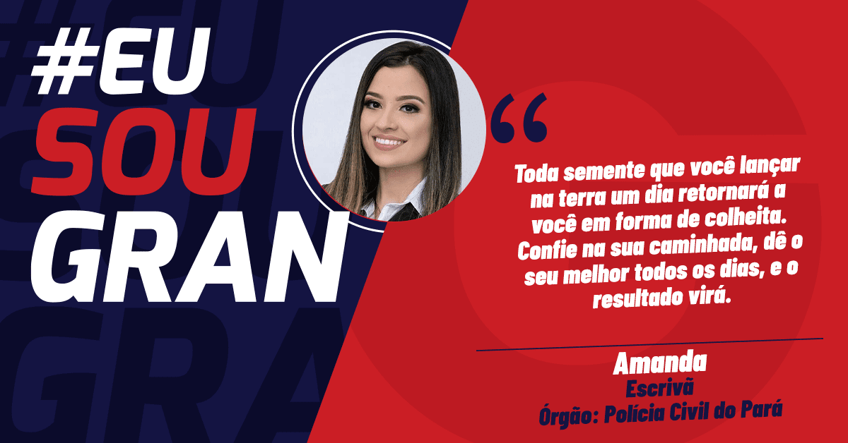 Conheça a história de Amanda, aprovada na Polícia Civil do Pará!