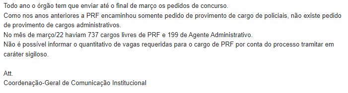 Concurso PRF