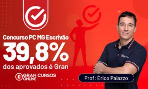 Resultado PC MG Escrivão: 39,8% dos aprovados é Gran!