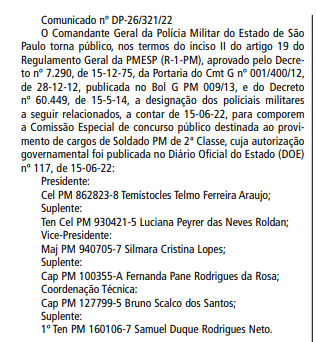 Concurso PM SP: Saiu edital com 2700 vagas! Com Érico Palazzo 