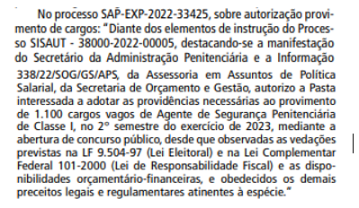 Análise de edital - Policia Penal de São Paulo 