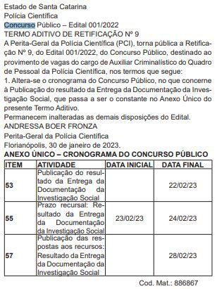 Concurso IGP SC: está homologado! Saiba mais