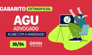 Gabarito AGU Advogado extraoficial: confira a correção da prova