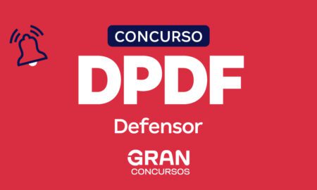 Concurso DPDF Defensor previsto na LDO 2026. Inicial R$ 25,8 mil.