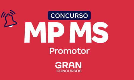 Concurso MP MS Promotor: veja regulamento! Inicial R$ 32 mil
