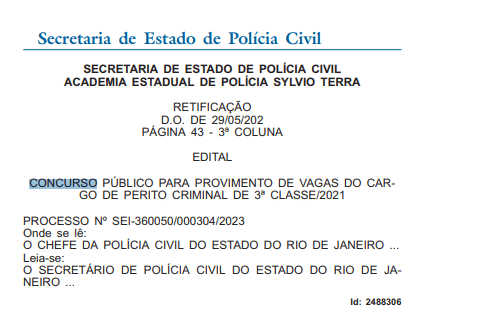 Concurso para perito criminal no Rio Grande do Sul - PFARMA