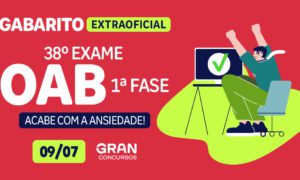 Gabarito OAB Extraoficial 1ª fase XXXVIII (38º) Exame; VEJA