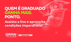 Graduado ganha mais! Participe da live e faça sua faculdade!