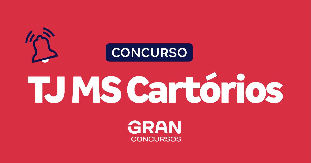Concurso TJ MS Cartório em breve! Comissão formada. Veja