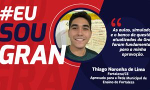 Thiago Noronha foi aprovado em menos de 2 anos