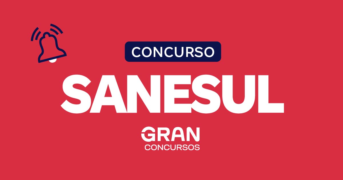Concurso Sanesul: 90 vagas; até R$ 7,8 mil. Confira!