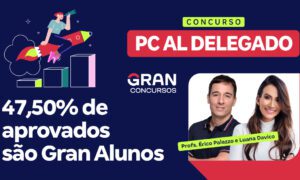 Resultado PC AL Delegado: 47,5% dos aprovados são Gran!