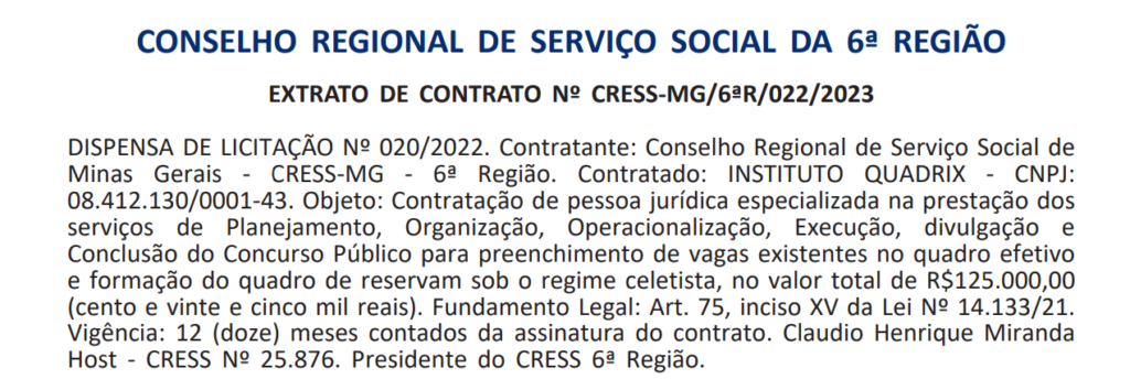 Concurso CRESS RJ tem extrato de edital publicado. CONFIRA!