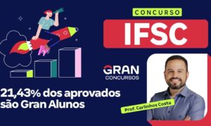Resultado IFSC: 21,43% dos aprovados são Gran Alunos!