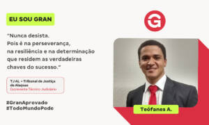 Teófanes foi aprovado para Escrevente Técnico Judiciário!