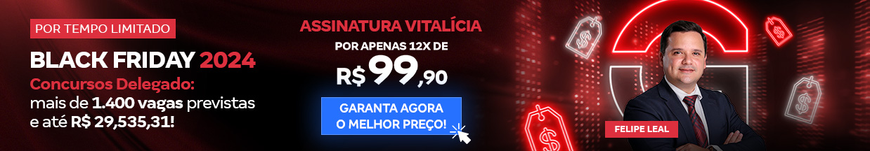 [Preparatórios] Concursos Delegado: Black Friday (R$ 99,90) – Cabeçalho