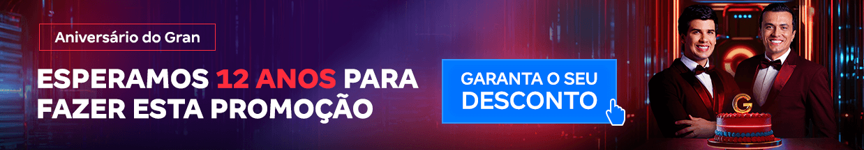 [Preparatórios] Aniversário Gran 12 anos – Cabeçalho