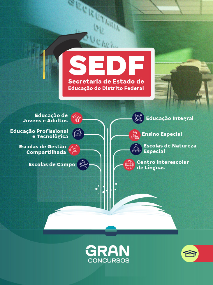 Concurso SEDF: edital iminente. Veja as áreas de atuação