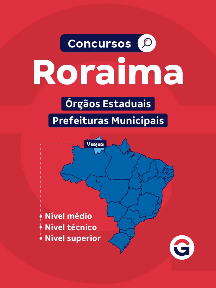 Concursos Roraima RR: vagas previstas de níveis médio, técnico e superior