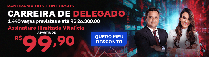 Panorama dos concursos: carreira de Delegado R$ 99,90 - Bloco