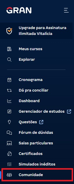 Gran Comunidade: como acessar?