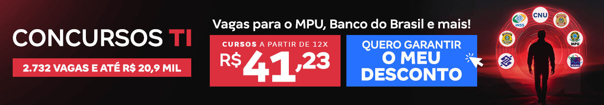 [Preparatórios] O melhor momento dos concursos – TI – Cabeçalho