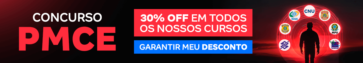 [Preparatórios] 30% OFF – Concurso PM CE – Cabeçalho