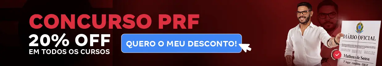 [Preparatórios] 20% OFF – Concurso PRF – Cabeçalho