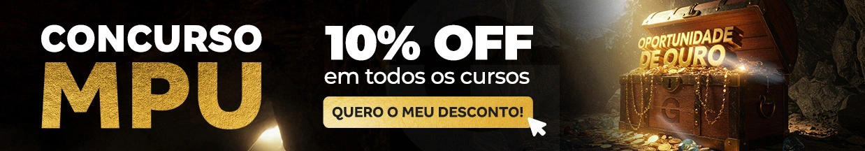[Preparatórios] 10% OFF – Concurso MPU – Cabeçalho