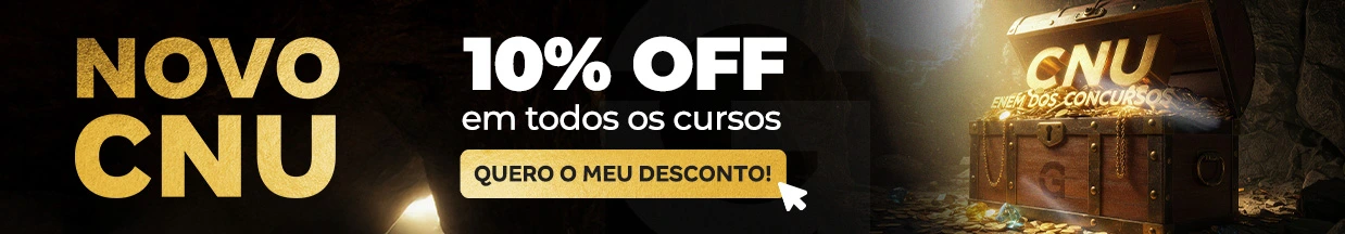 [Preparatórios] 10% OFF – Concurso CNU – Cabeçalho