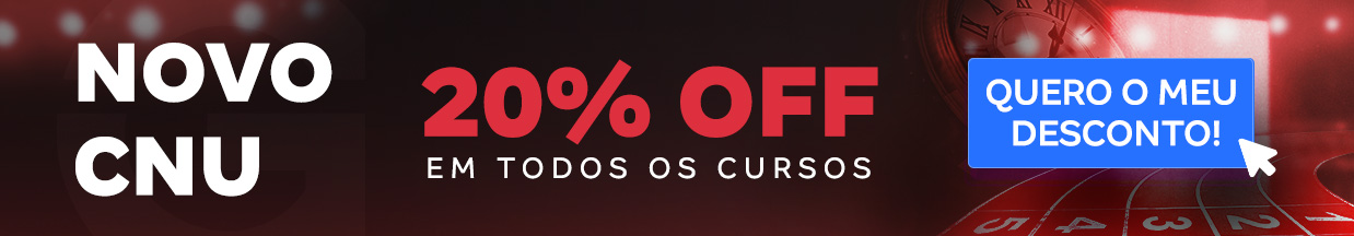 [Preparatórios] 20% OFF – Concurso CNU – Cabeçalho