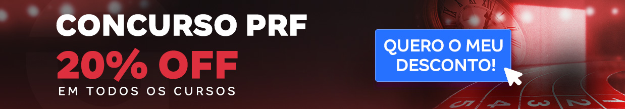[Preparatórios] 20% OFF – Concurso PRF – Cabeçalho