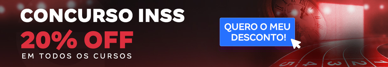 [Preparatórios] 20% OFF – Concurso INSS – Cabeçalho