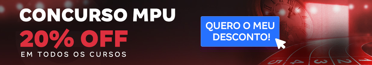 [Preparatórios] 20% OFF – Concurso MPU – Cabeçalho