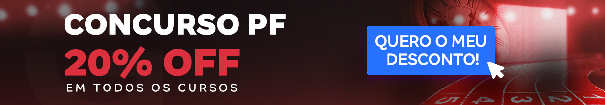 [Preparatórios] 20% OFF – Concurso Polícia Federal – Cabeçalho