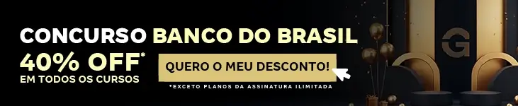 [Preparatórios] 40% OFF – Concurso Banco do Brasil – Post