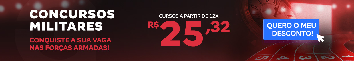 [Preparatórios] 20% OFF – Carreiras Militares – Cabeçalho