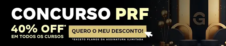 [Preparatórios] 40% OFF – Concurso PRF – Post