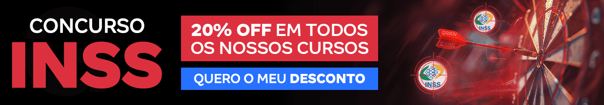 [Preparatórios] 20% OFF – Concurso INSS – Cabeçalho