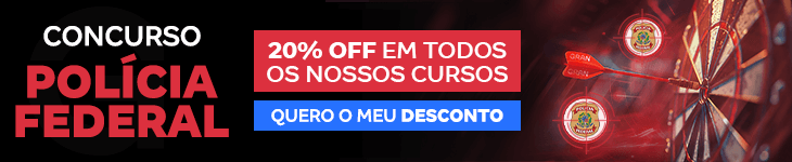 [Preparatórios] 20% OFF – Concurso Polícia Federal – Post