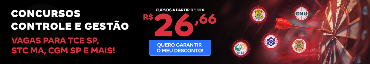 [Preparatórios] 20% OFF – Carreira de Controle e Gestão – Cabeçalho