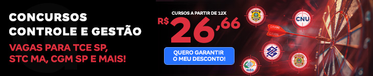 [Preparatórios] 20% OFF – Controle e Gestão – Post