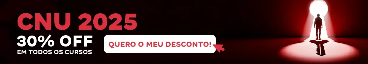 [Preparatórios] 30% OFF – Concurso CNU – Cabeçalho