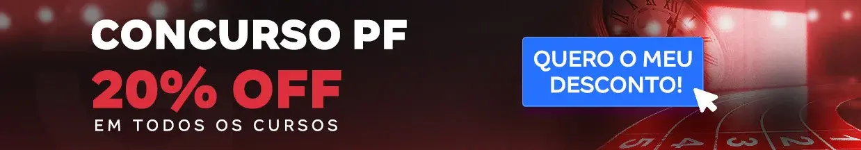 [Preparatórios] 20% OFF – Concurso Polícia Federal – Cabeçalho