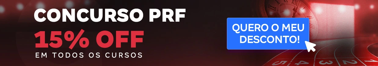 [Preparatórios] 15% OFF – Concurso PRF – Cabeçalho