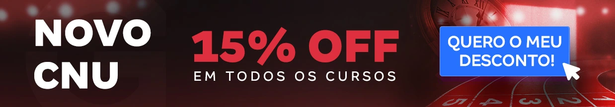 [Preparatórios] 15% OFF – Concurso CNU – Cabeçalho