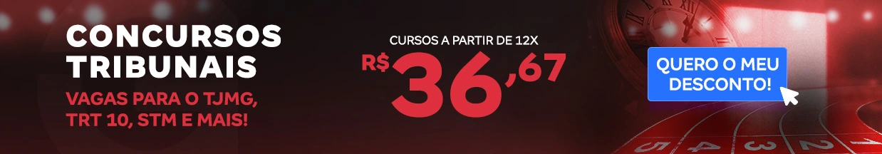[Preparatórios] 15% OFF – Tribunais – Cabeçalho