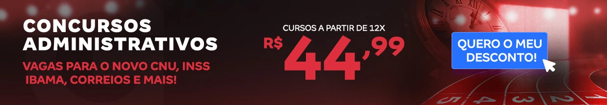 [Preparatórios] 10% OFF – Administrativo – Cabeçalho